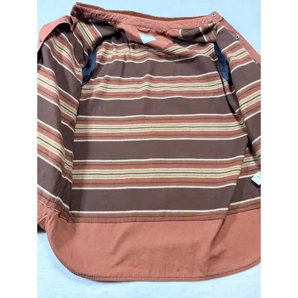 KATIN Canvas Utility Shirt Jacket Rustic Orange SZ XL
